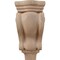 Ekena Millwork 3"W x 1 3/4"D x 6"H Extra Small Traditional Pilaster Wood Corbel, Mahogany CORW03X02X06PTGM - alternate 2